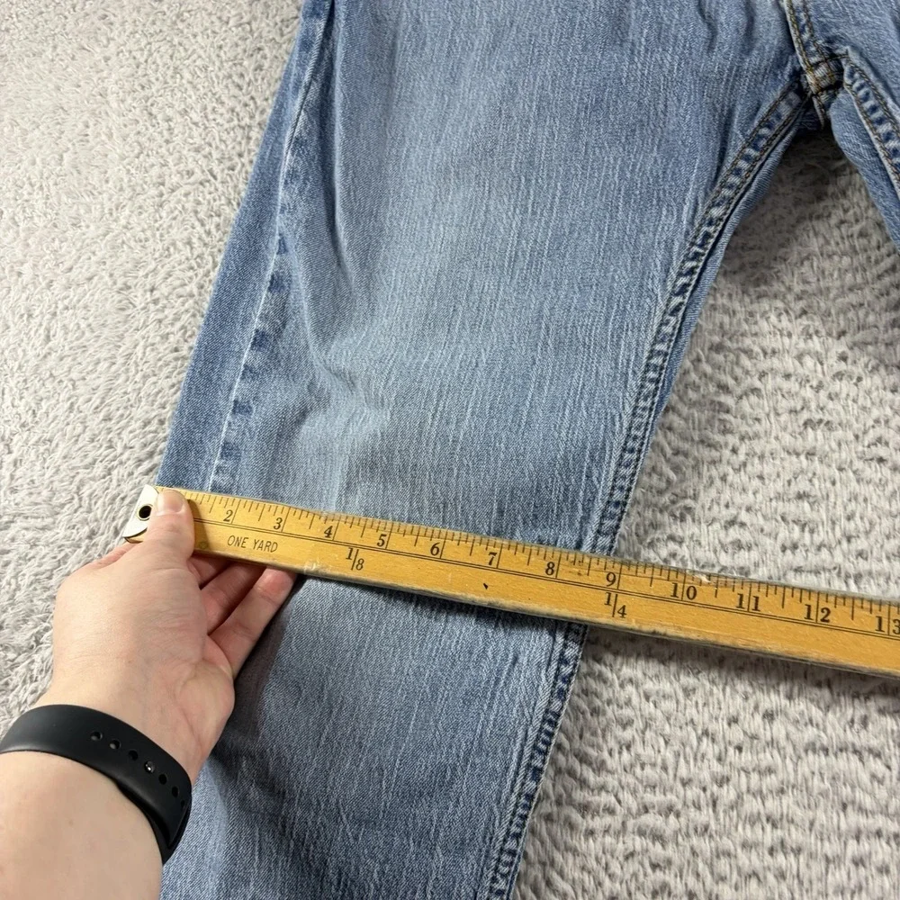 VINTAGE Levi 505 Jeans Mens 32x34 (Fits 30x30) Straight Leg Light Wash Stretch